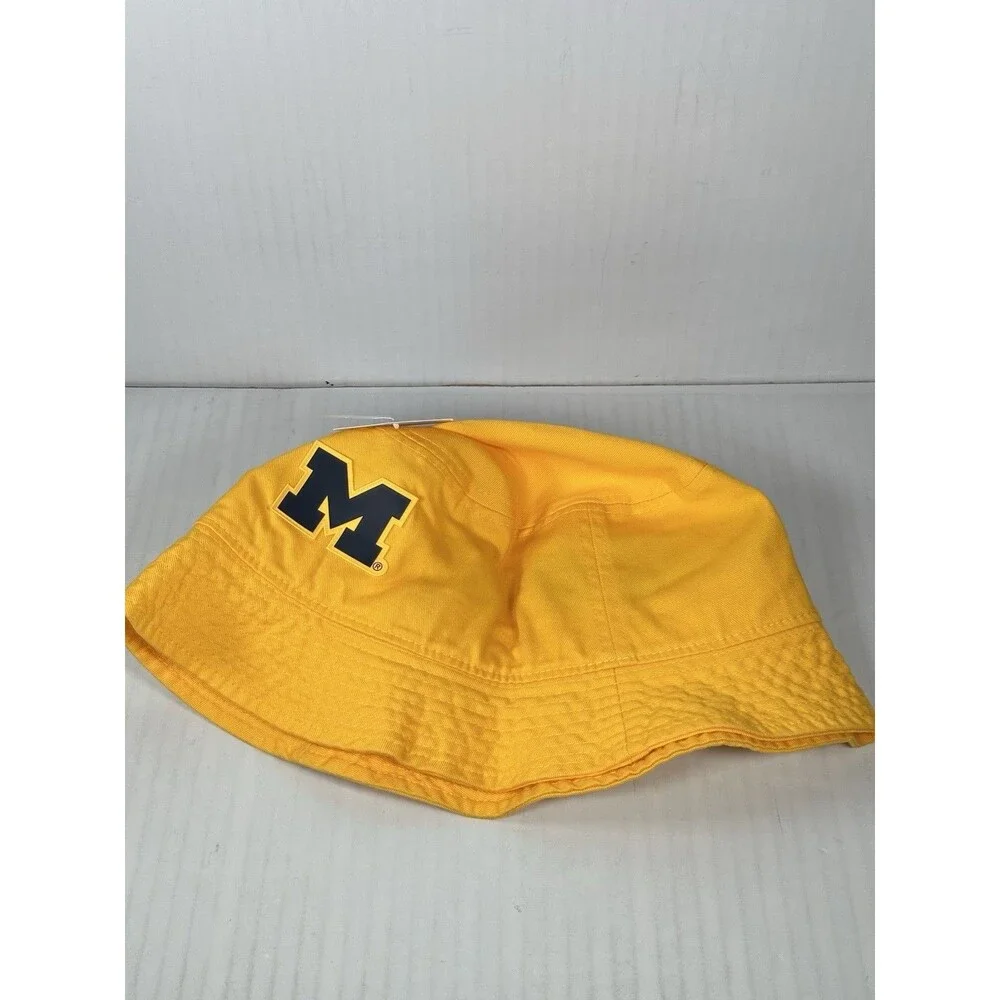 Size L Jordan Michigan Wolverines Bucket Hat Yellow Jumpman College NCAA NEW NWT